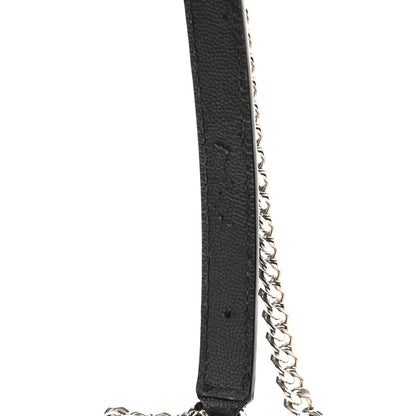 Saint Laurent Grain De Poudre Textured Mixed Matelasse Triquilt Medium Monogram Satchel Black 12 of 13
