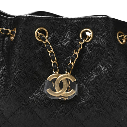 Chanel Caviar Quilted Mini Chanel 25 Handbag Black 8 of 10