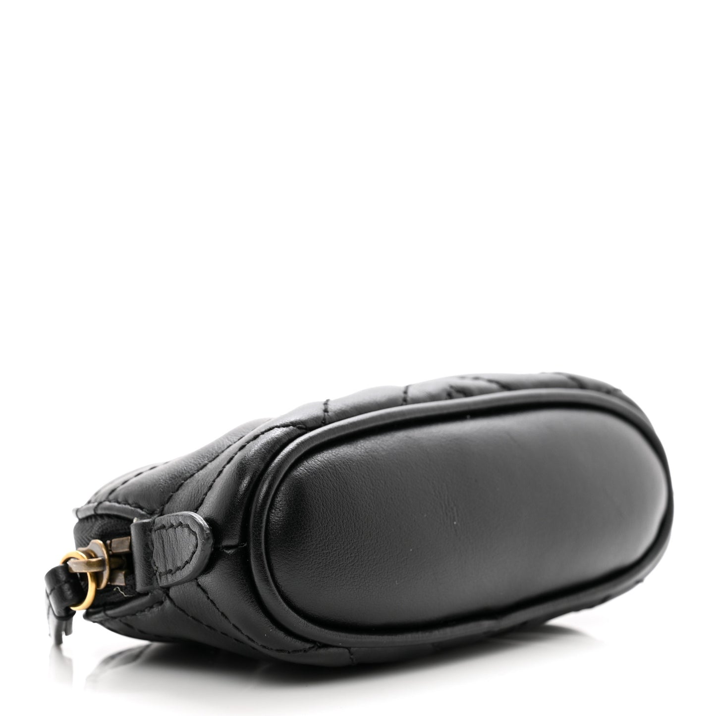 Calfskin Matelasse GG Marmont Key Pouch Black
