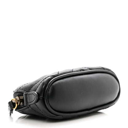 Gucci Calfskin Matelasse GG Marmont Key Pouch Black 4 of 8