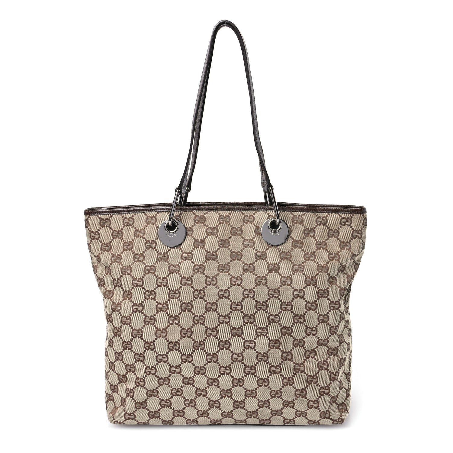 Gucci Monogram Eclipse Tote Gold 1 of 11