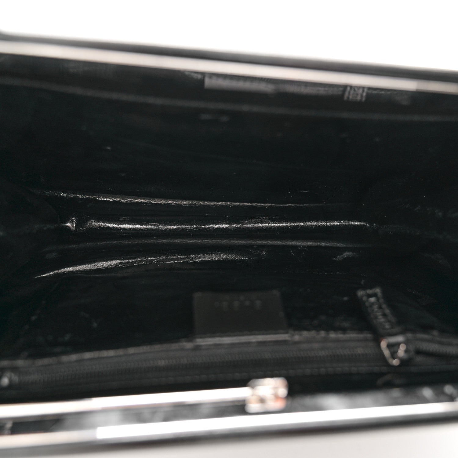 Gucci Shiny Calfskin Shoulder Bag Black 5 of 12