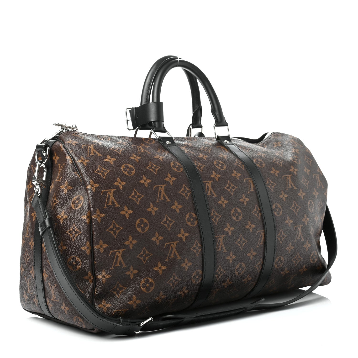 Louis Vuitton Monogram Macassar Keepall Bandouliere 45 3 of 9