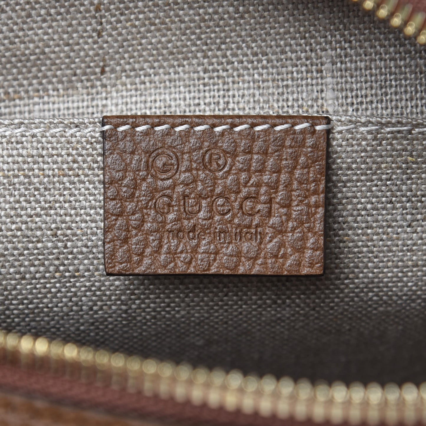 Monogram Mini Bree Messenger Bag Beige Tabacco
