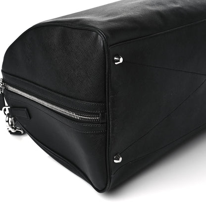 Prada Saffiano Duffle Travel Bag Black 9 of 11