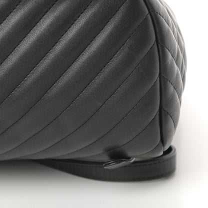 Chanel Calfskin Chevron Quilted Large Urban Spirit Backpack Black 11 of 14