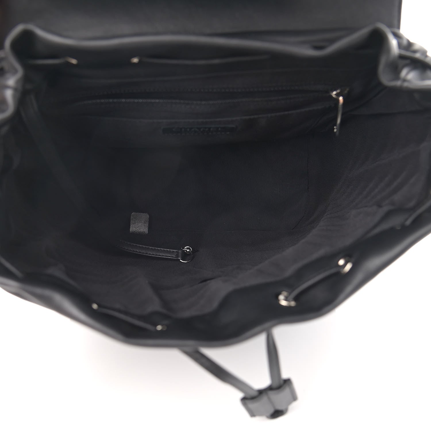 Chanel Calfskin Chevron Quilted Large Urban Spirit Backpack Black 5 of 11