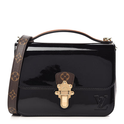 Louis Vuitton Patent Calfskin Monogram Cherrywood BB Black 1 of 8