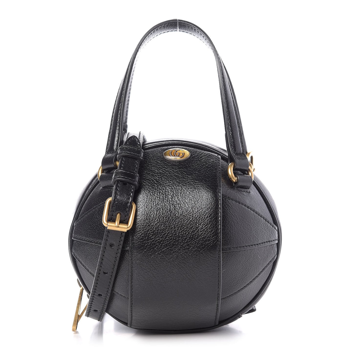 Piuma Lux Energy Mini Tifosa Basketball Shaped Shoulder Bag Black