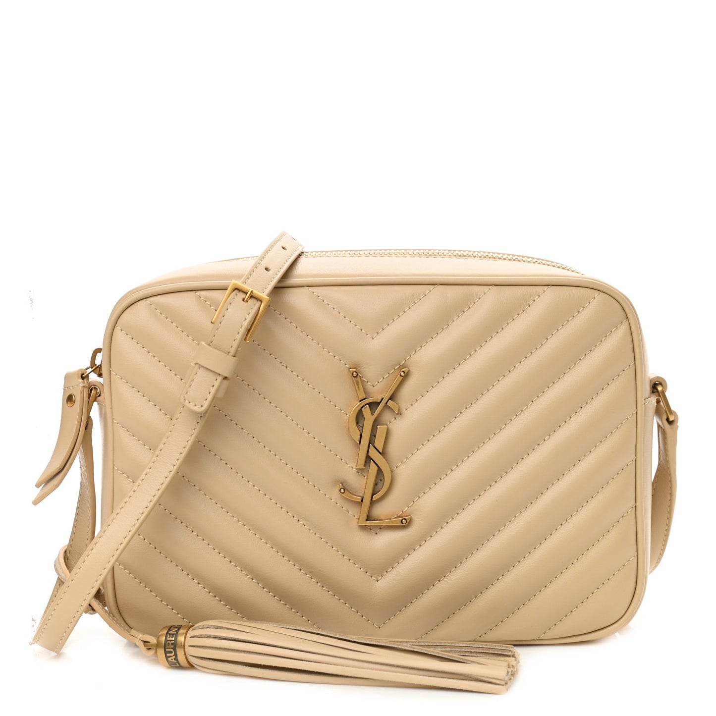 Calfskin Matelasse Monogram Lou Camera Bag Ivoire Naturel