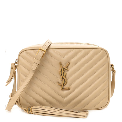 Saint Laurent Calfskin Matelasse Monogram Lou Camera Bag Ivoire Naturel 1 of 10