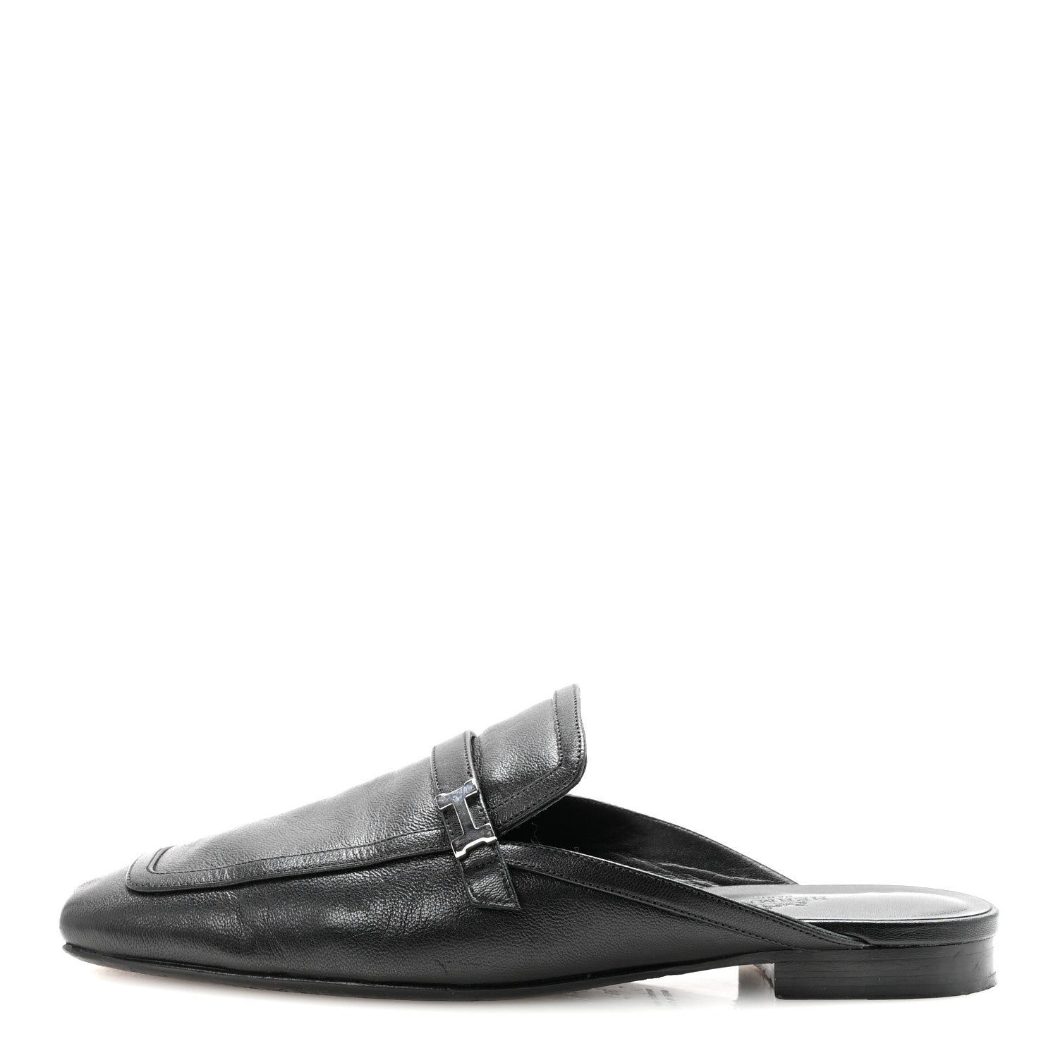 Hermes Goatskin Groupie Mules 39 Black 1 of 10