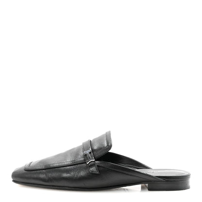Hermes Goatskin Groupie Mules 39 Black 1 of 10