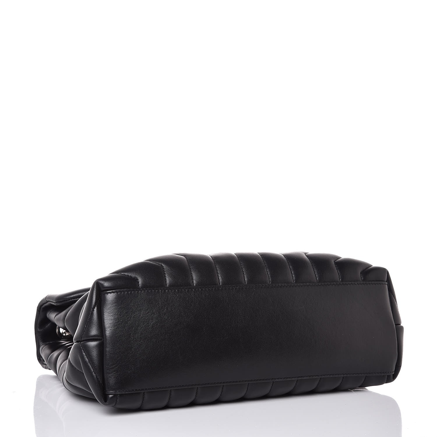 Saint Laurent Calfskin Y Quilted Monogram Medium Loulou Chain Satchel Black 4 of 8