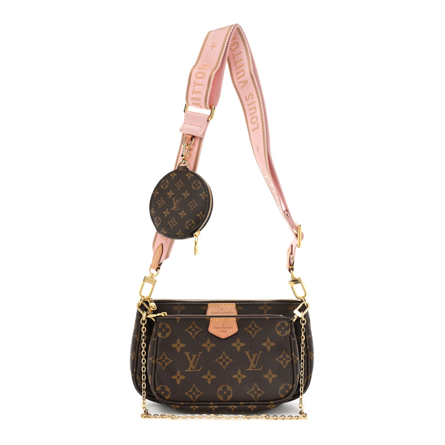 Monogram Multi Pochette Accessories Rose Clair