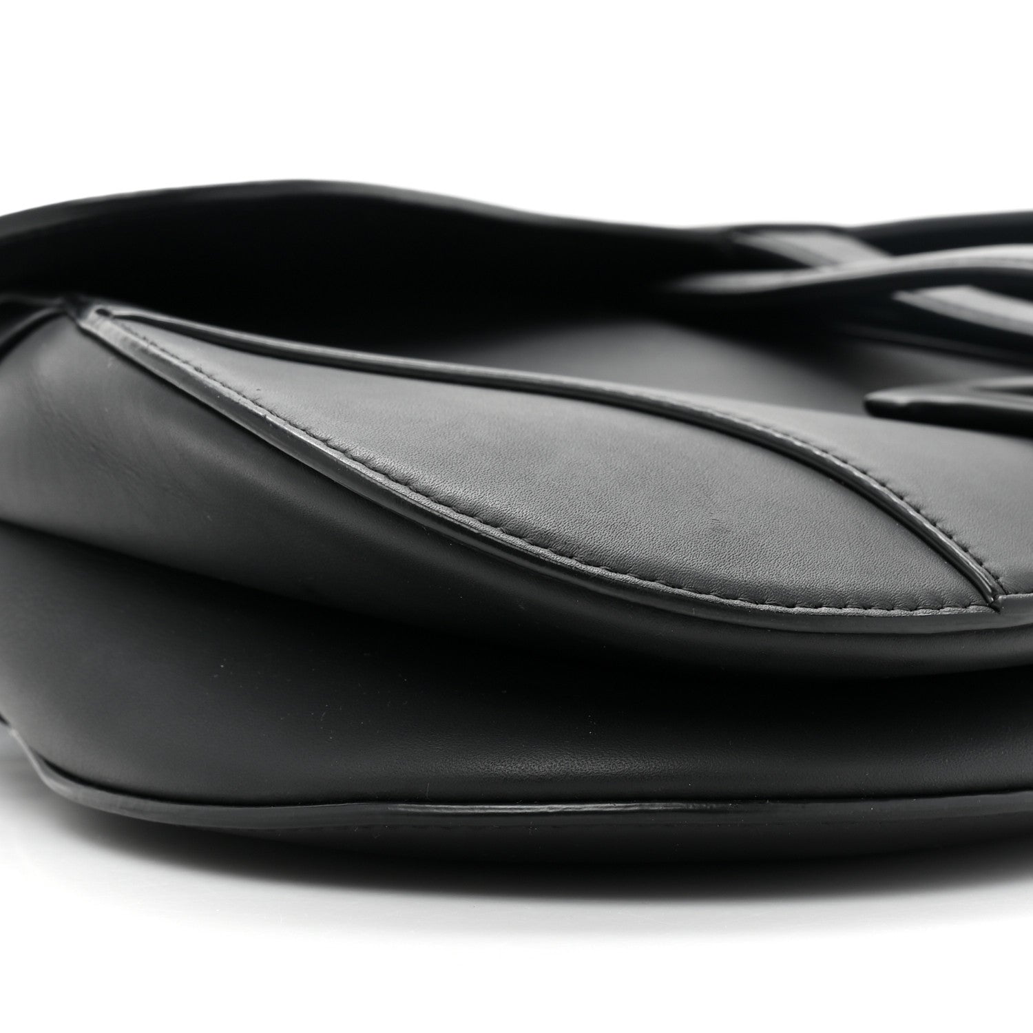 Christian Dior Ultra Matte Calfskin Saddle Bag Black 9 of 10