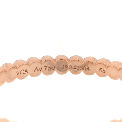 Van Cleef & Arpels 18K Rose Gold Small Perlee Ring 55 7.25 4 of 5