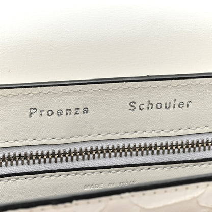 Proenza Schouler Snakeskin PS11 Mini Classic Shoulder Bag White 6 of 9