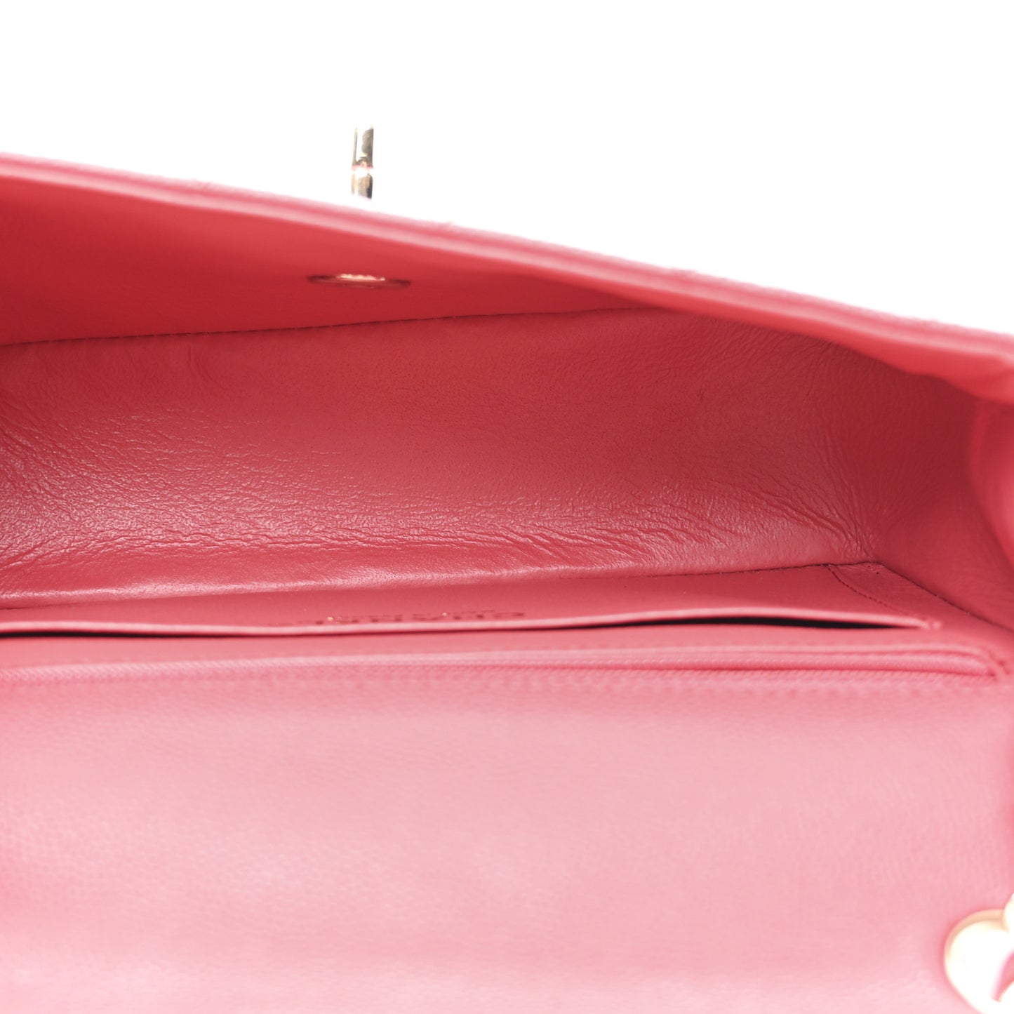 Caviar Quilted Mini Rectangular Flap Dark Pink