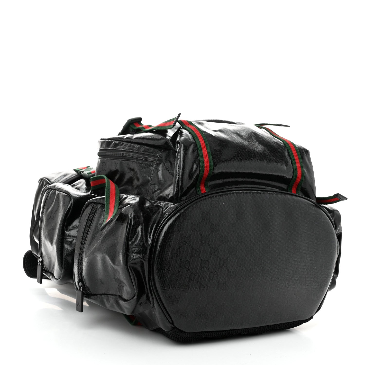 Gucci GG Crystal Monogram Web Backpack Black 4 of 9