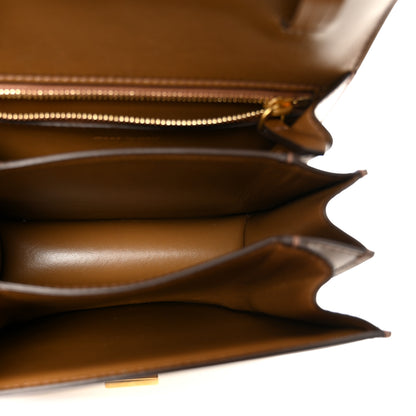 Celine Box Calfskin Small Classic Box Flap Bag Camel 6 of 12