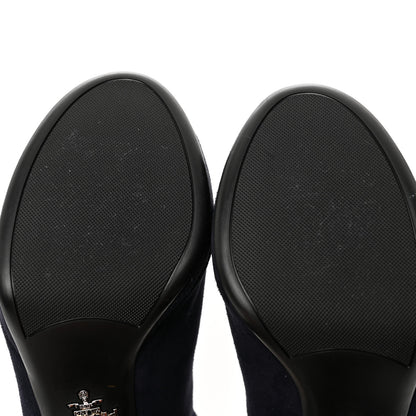 Prada Camoscio Platform Sandals 36 Bleu 8 of 9