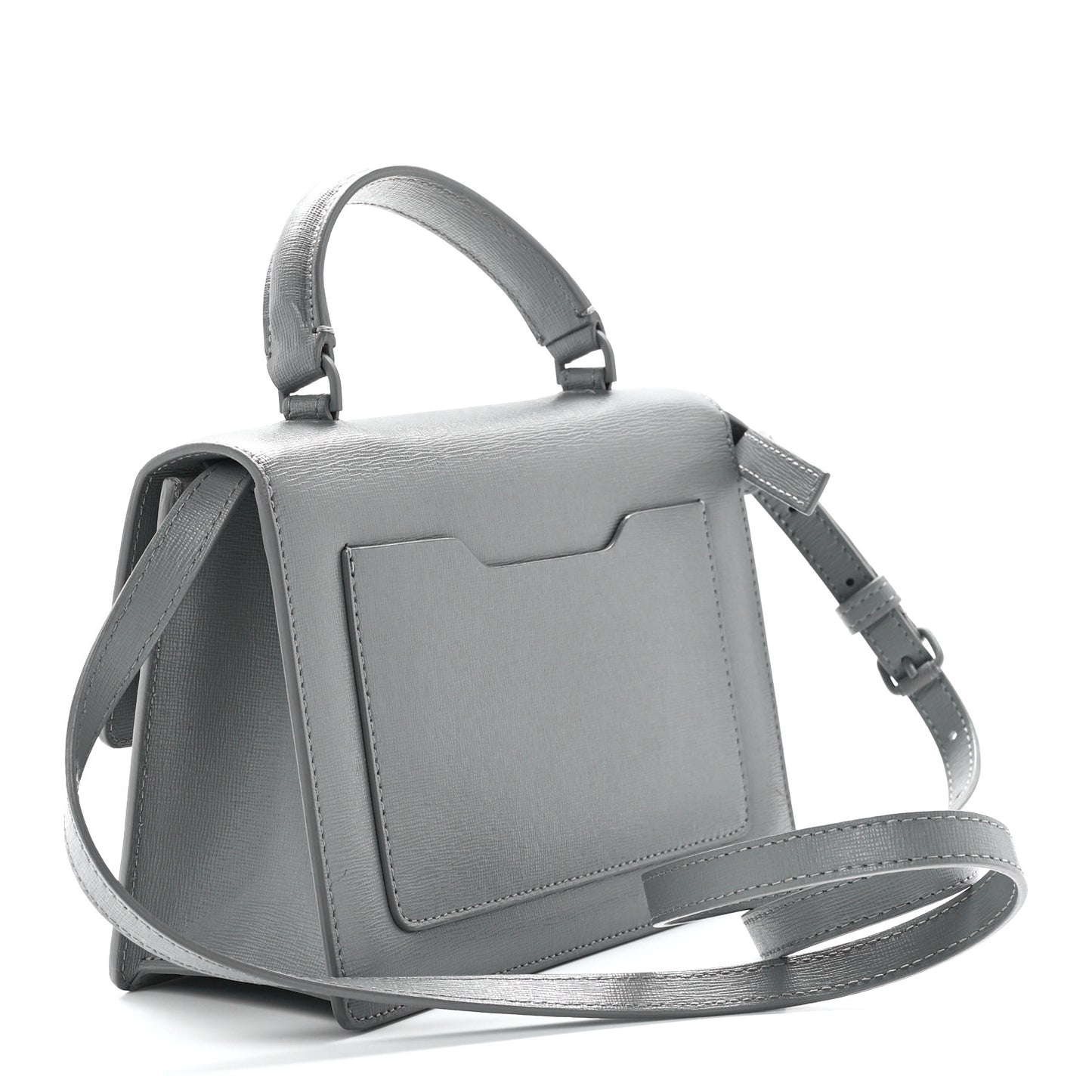 Saffiano Jitney 1.4 Top Handle Bag Grey