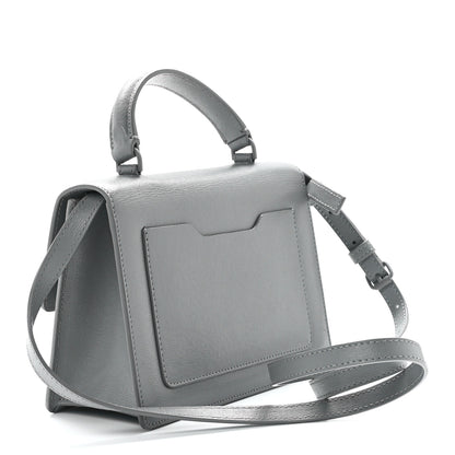 Off-White Saffiano Jitney 1.4 Top Handle Bag Grey 3 of 12