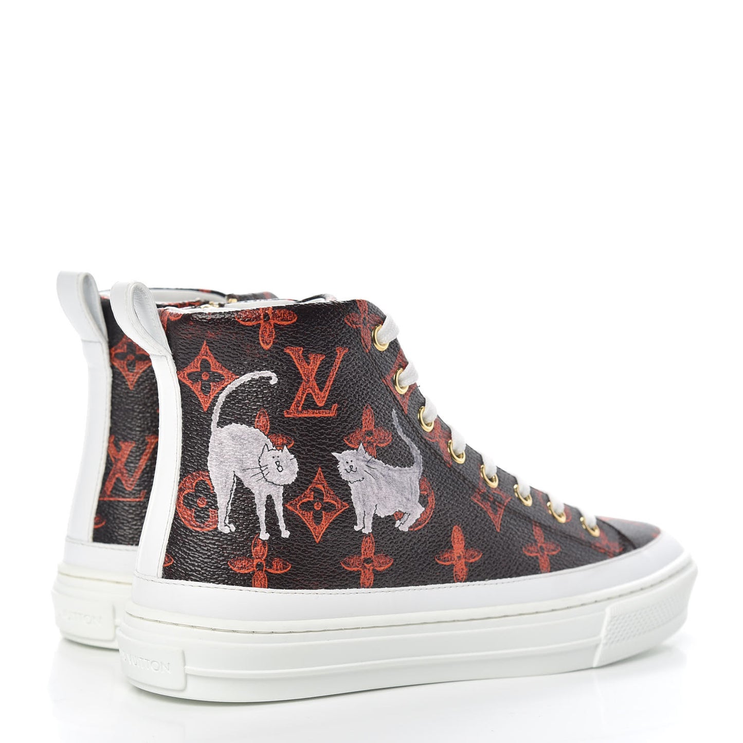 Catogram Stellar Sneaker Boots 36 Marron
