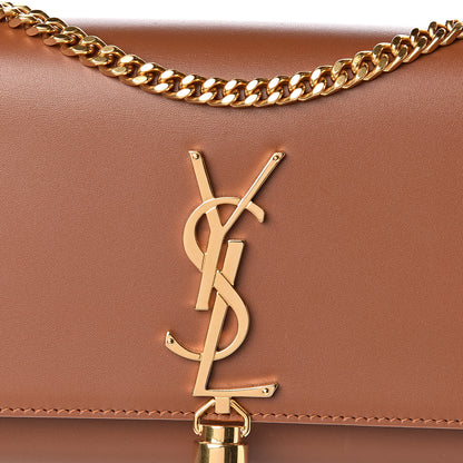 Saint Laurent Calfskin Small Classic Monogram Kate Tassel Satchel Fauve 10 of 10