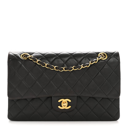 Chanel Lambskin Quilted Medium Double Flap Black 1 of 15