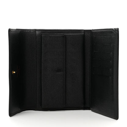Louis Vuitton Epi Porte Tresor Etui Papiers Wallet Black 5 of 11