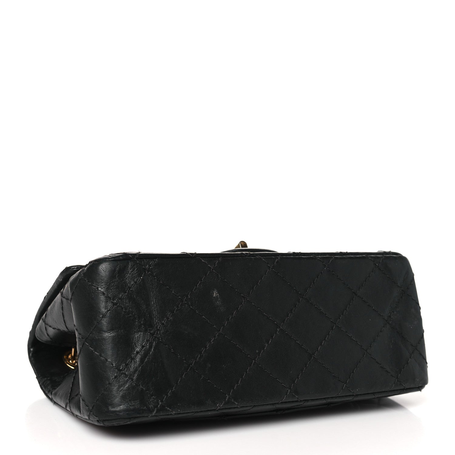 Chanel Aged Calfskin Quilted 2.55 Reissue Mini Flap Black 4 of 10