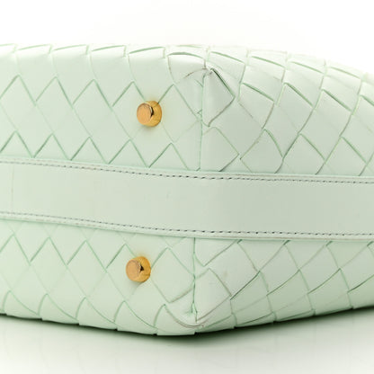 Bottega Veneta Nappa Intrecciato Wallace Shoulder Bag Glacier 10 of 14