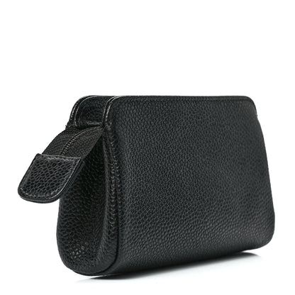 Chanel Caviar Timeless CC Cosmetic Pouch Bag Black 3 of 11