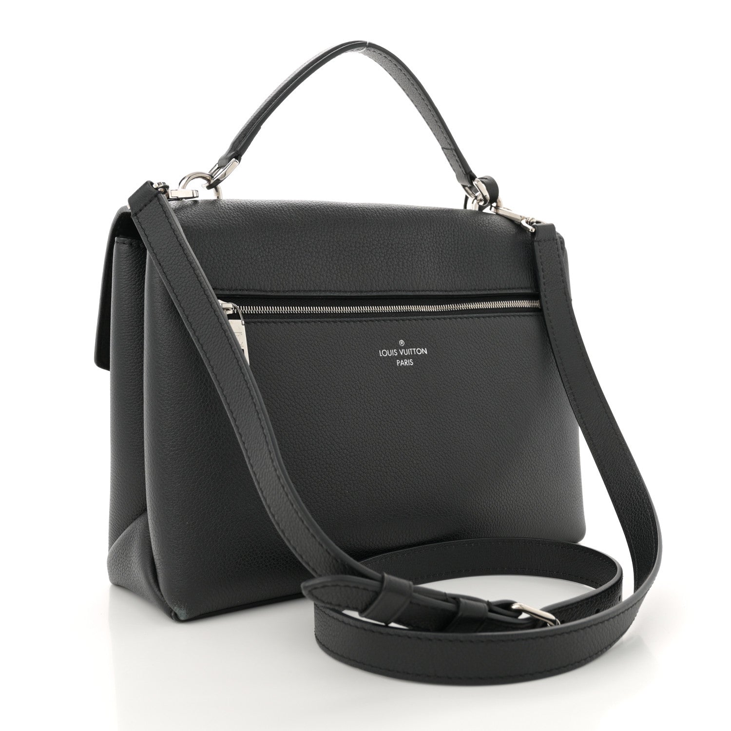 Louis Vuitton Soft Calfskin My Lockme Top Handle Black 3 of 12