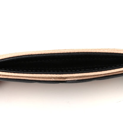 Chanel Caviar Quilted Filigree Card Holder Beige Black 7 of 10