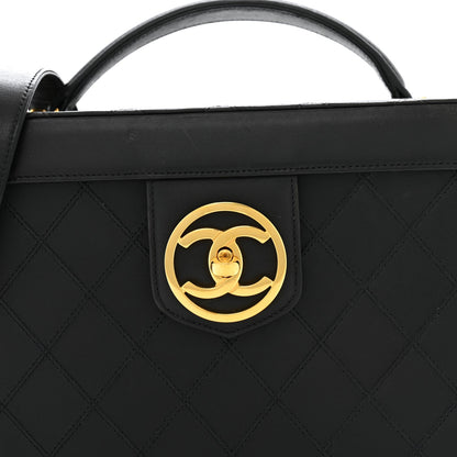 Chanel Calfskin Stitch Vanity Case Black 9 of 14