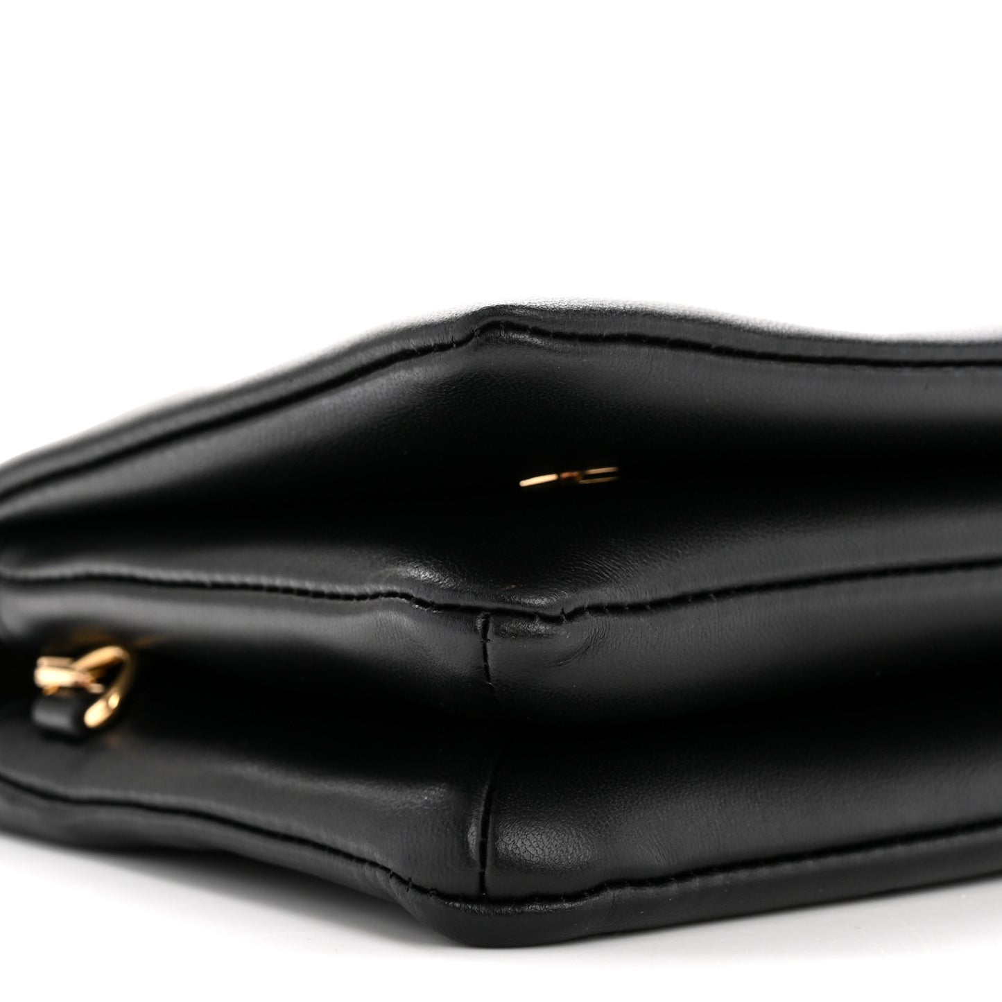 Lambskin Embossed Monogram Pochette Coussin Black