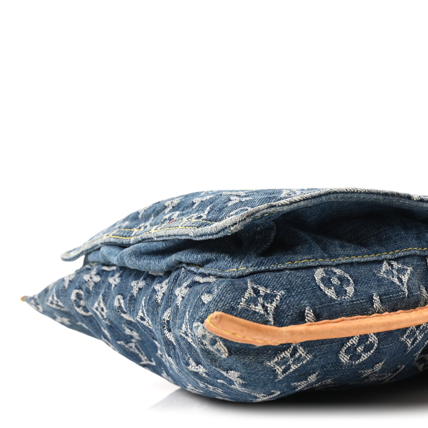 Monogram Denim Sac Plat Blue