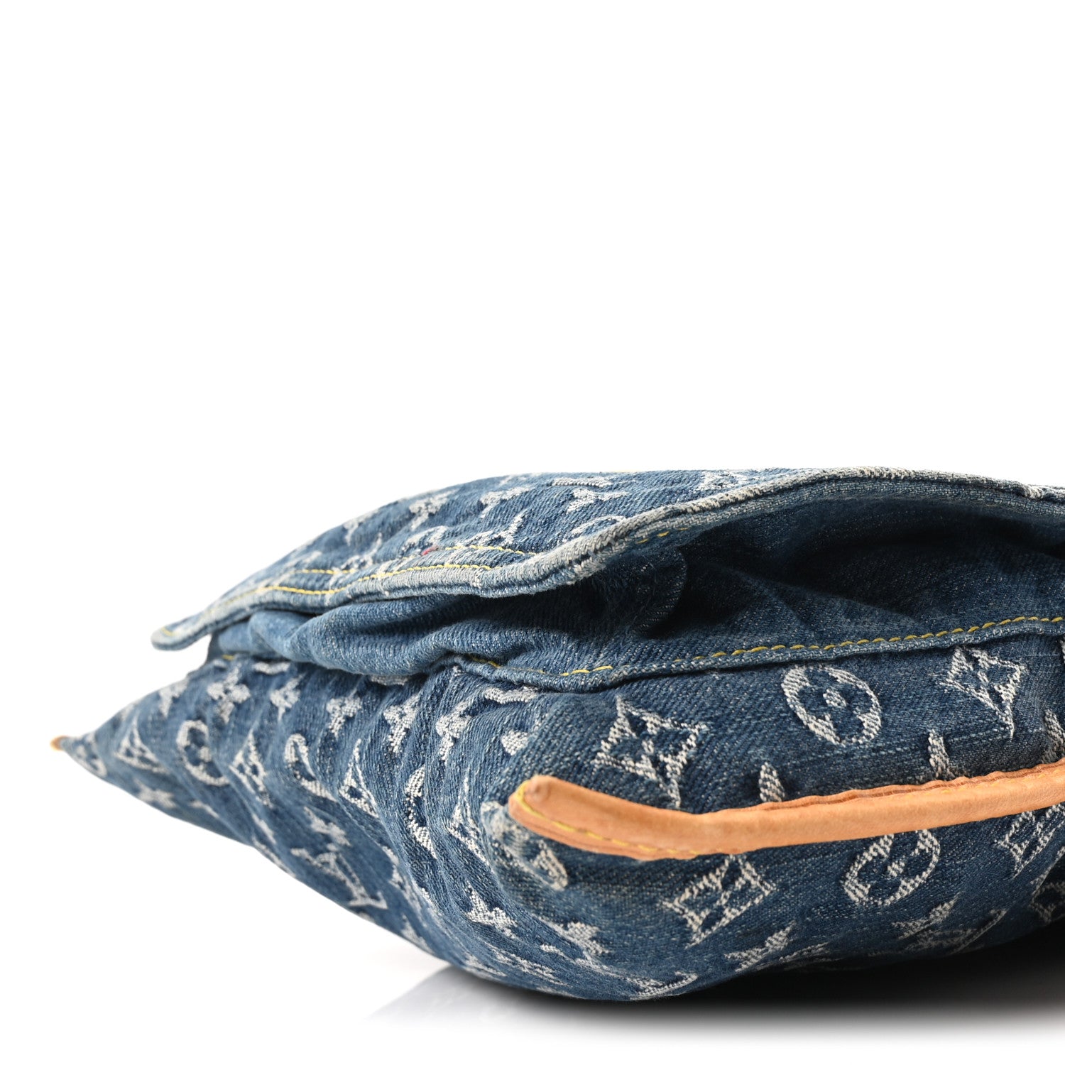 Louis Vuitton Monogram Denim Sac Plat Blue 9 of 10