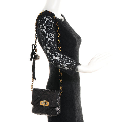 Lanvin Quilted Calfskin Happy Mini Pop Crossbody Black 2 of 11