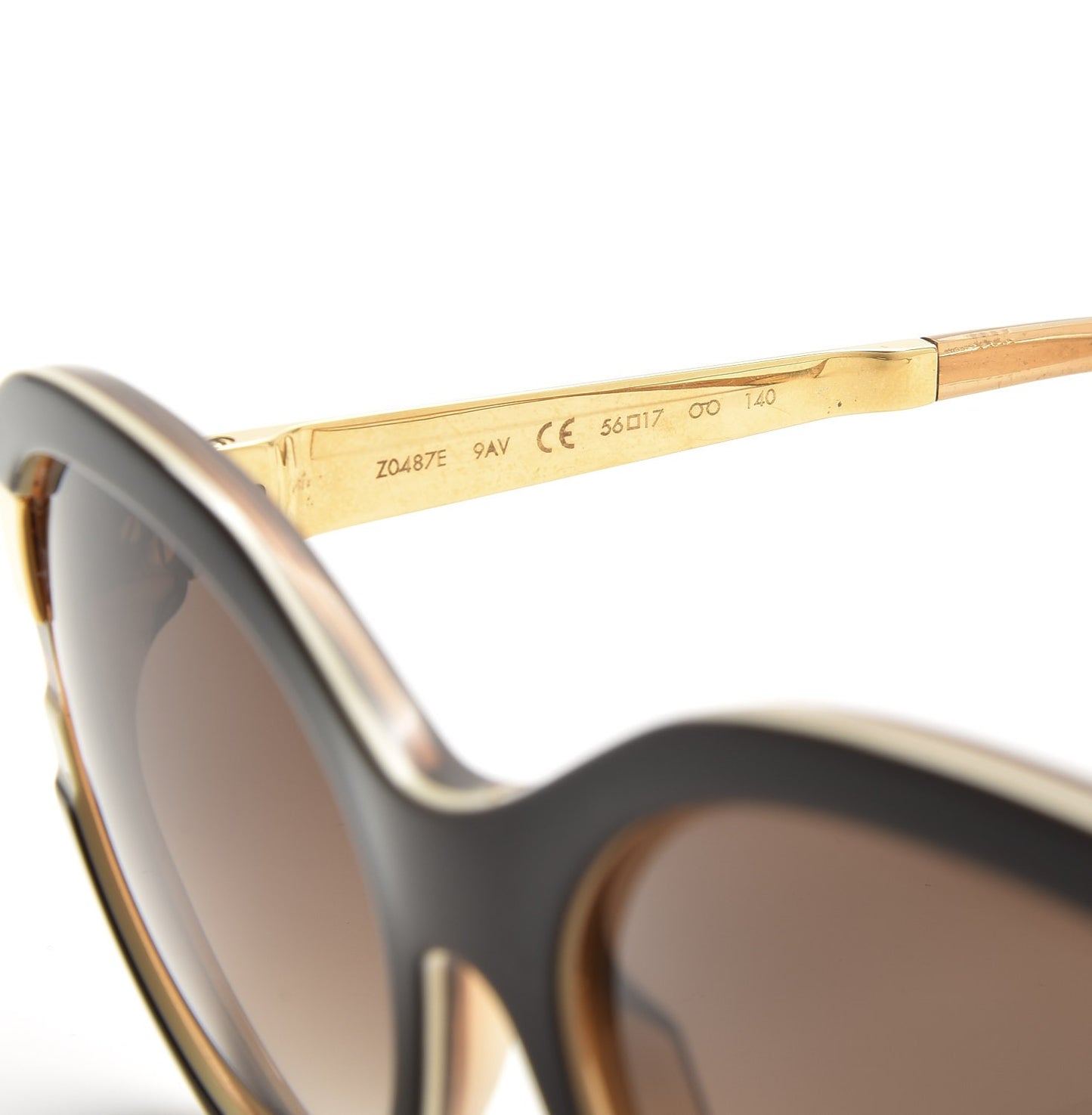 Petit Soupcon Cat Eye Sunglasses Z0487E Brown