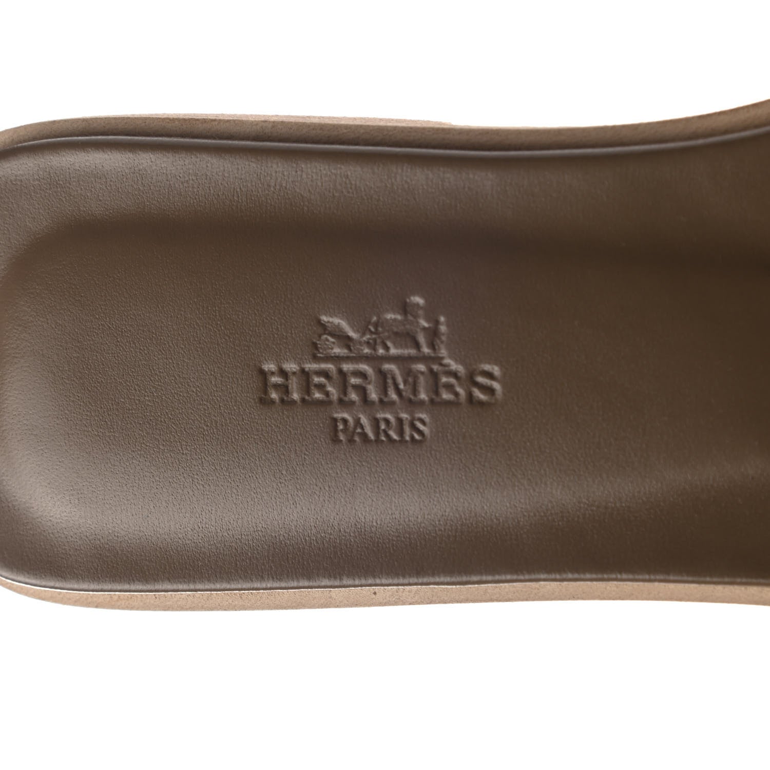 Hermes Epsom Oran Sandals 37 Etoupe 7 of 9