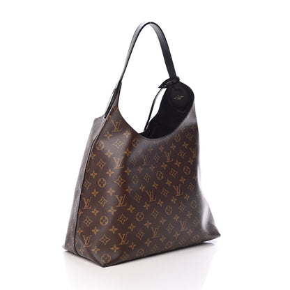 Louis Vuitton Monogram Flower Hobo Black 3 of 8