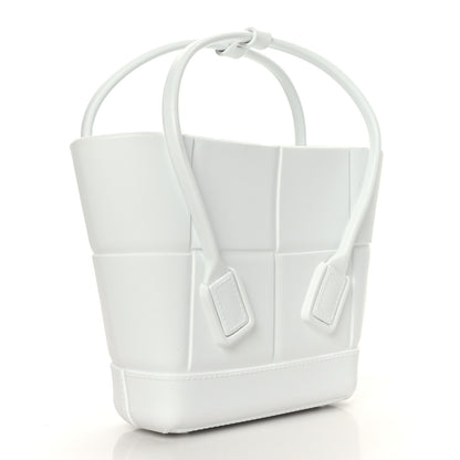 Bottega Veneta Rubber Intrecciato Mini Arco Tote White 3 of 11