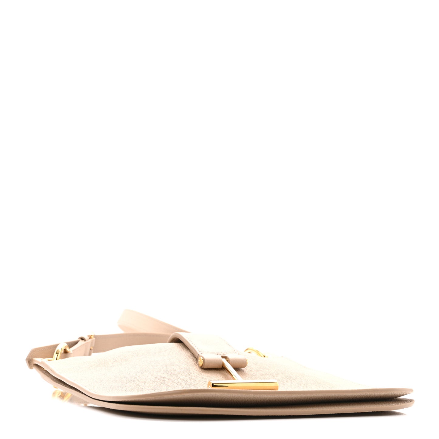 Grain Calfskin Small Tara Crossbody Beige