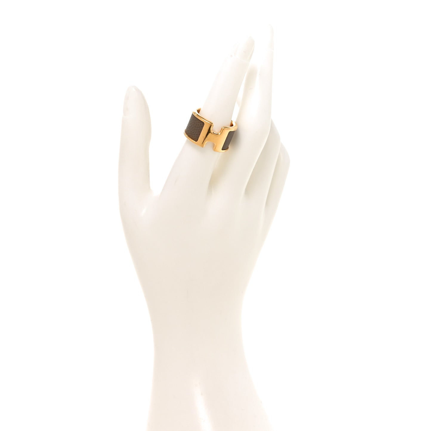 Madame Calfskin Large Olympe Ring 55 7.25 Etoupe