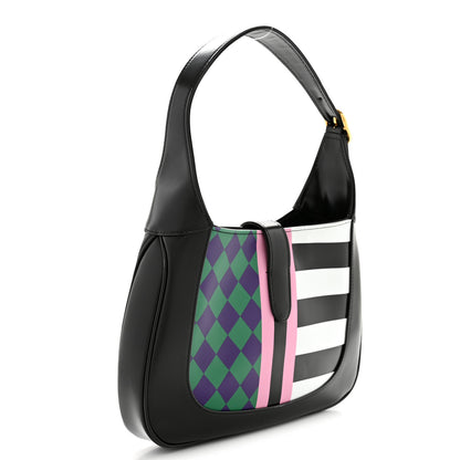 Gucci Boarded Dyana Lux Calfskin Centum Small Jackie 1961 Hobo Black Multicolor 3 of 11