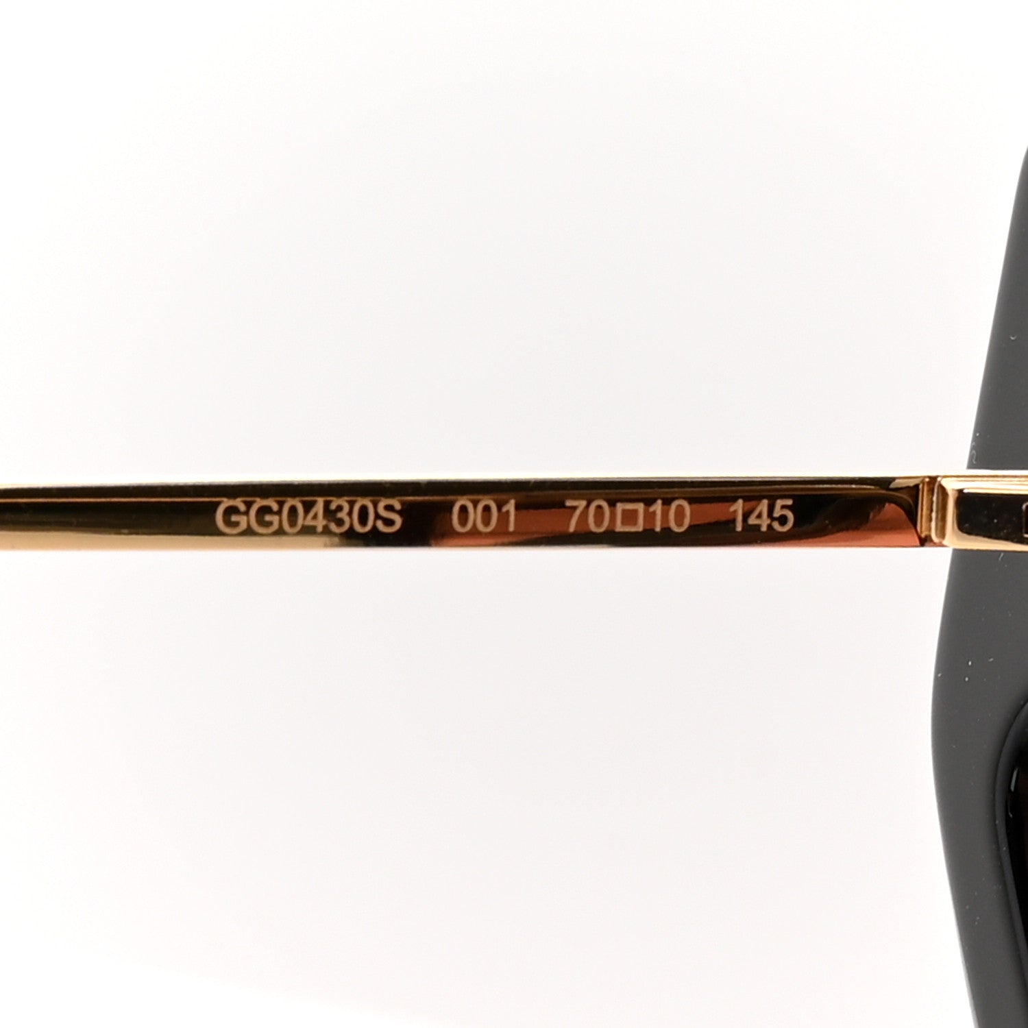 Gucci Acetate Crystal Geometric Sunglasses GG0430S Black 5 of 8